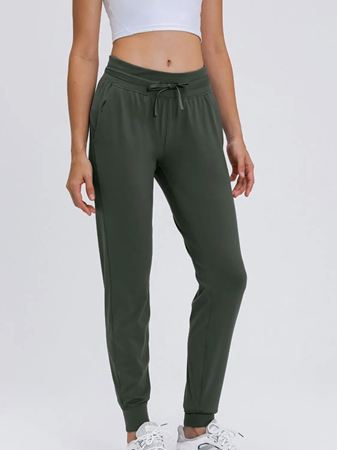 Millennia Double Take Tied Joggers with Pockets Trendsi