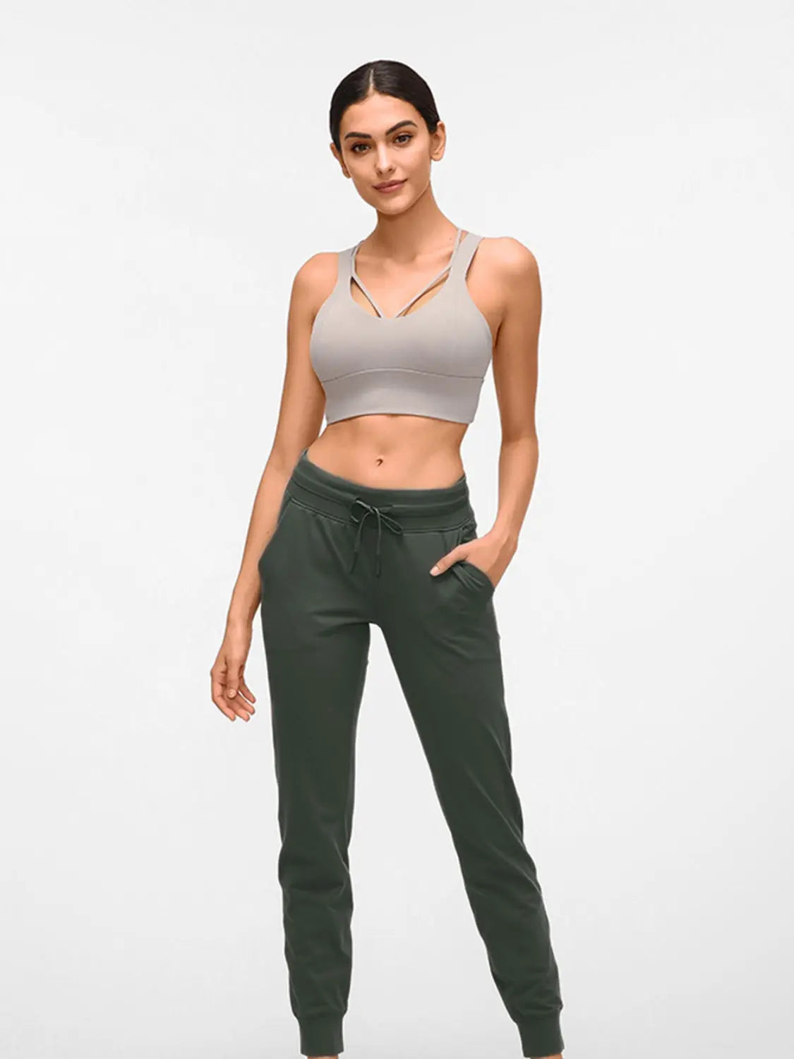 Millennia Double Take Tied Joggers with Pockets Trendsi