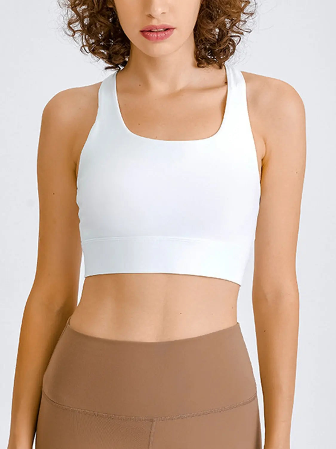 Millennia Double Take Square Neck Racerback Cropped Tank Trendsi