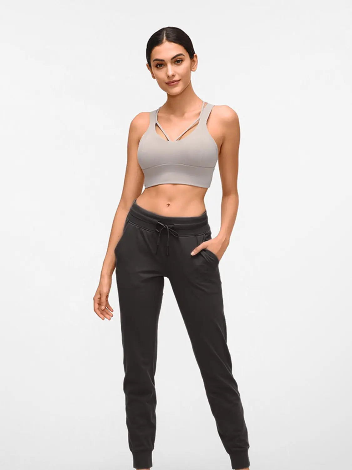 Millennia Double Take Tied Joggers with Pockets Trendsi